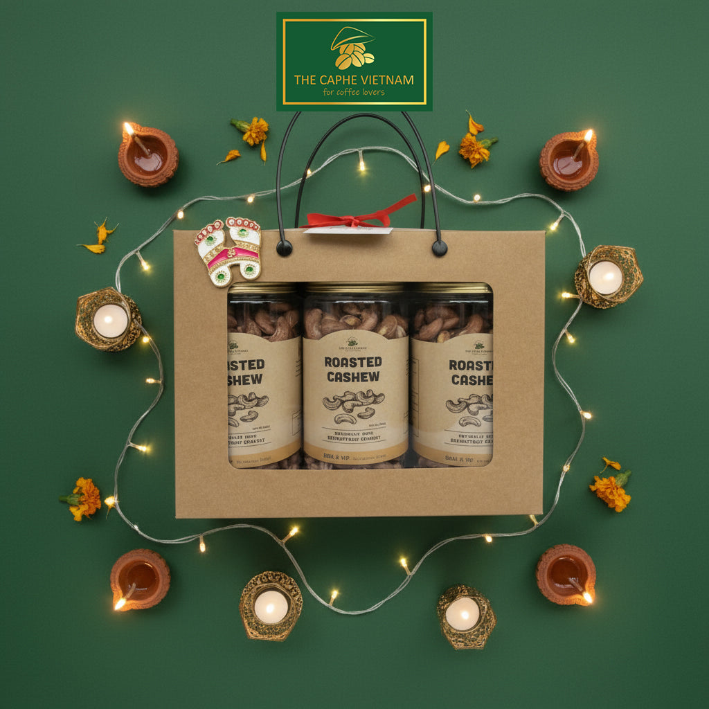 Premium Wood Fire Cashew Nuts, Salted Cashews with Skin, Pack of 3 - 500g Per Box
