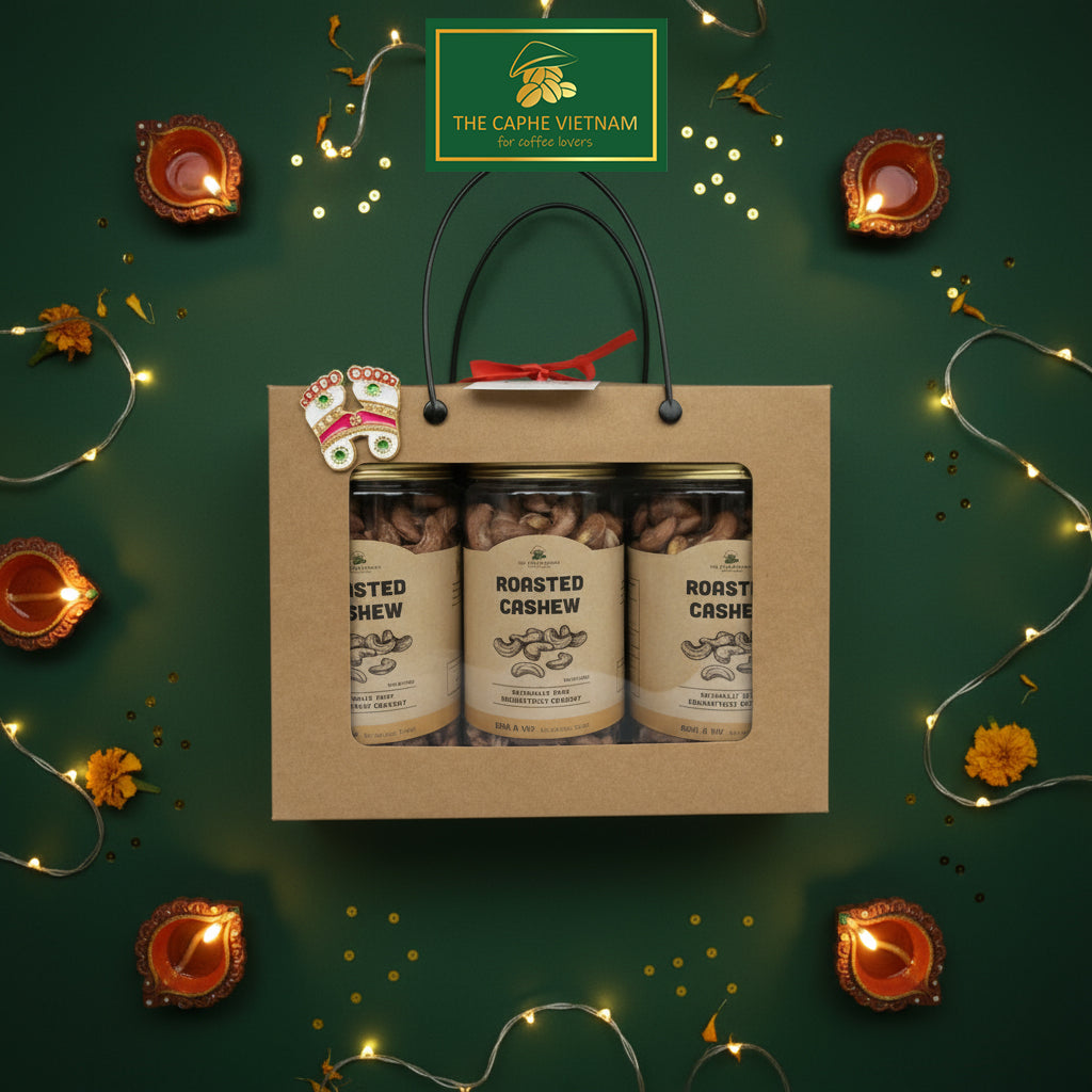 Premium Wood Fire Cashew Nuts, Salted Cashews with Skin, Pack of 3 - 500g Per Box