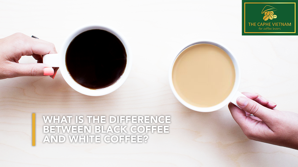 What is the difference between black and white coffee