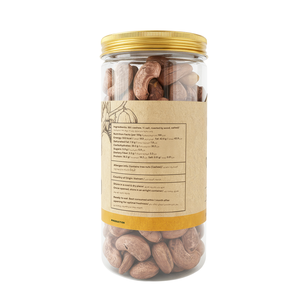 Combo Gift Set - Roasted Blend Arabica & Robusta Whole Bean 500g + Roasted Cashew with Skin A VIP 500g