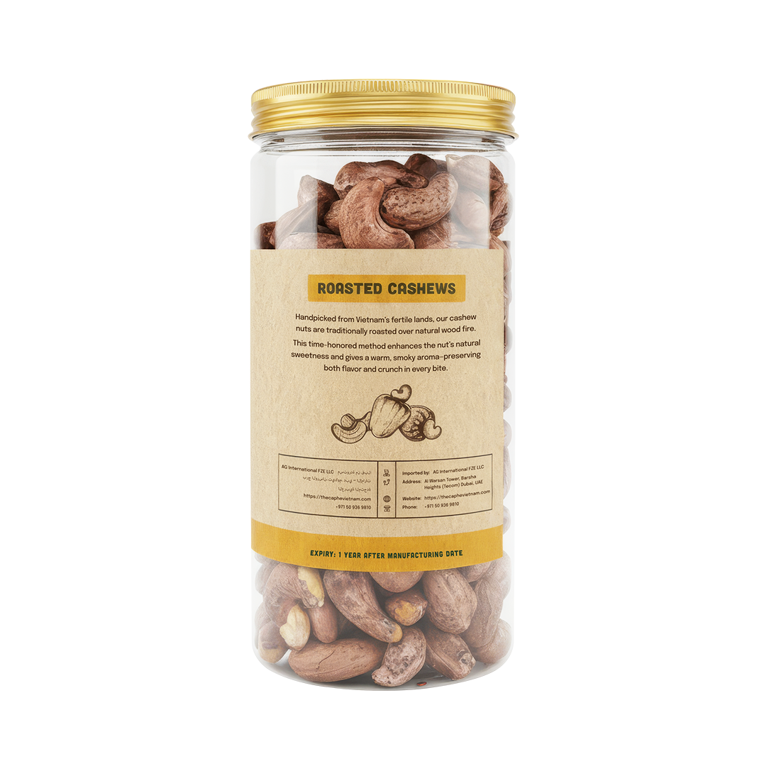 Combo Gift Set - Roasted Blend Arabica & Robusta Whole Bean 500g + Roasted Cashew with Skin A VIP 500g