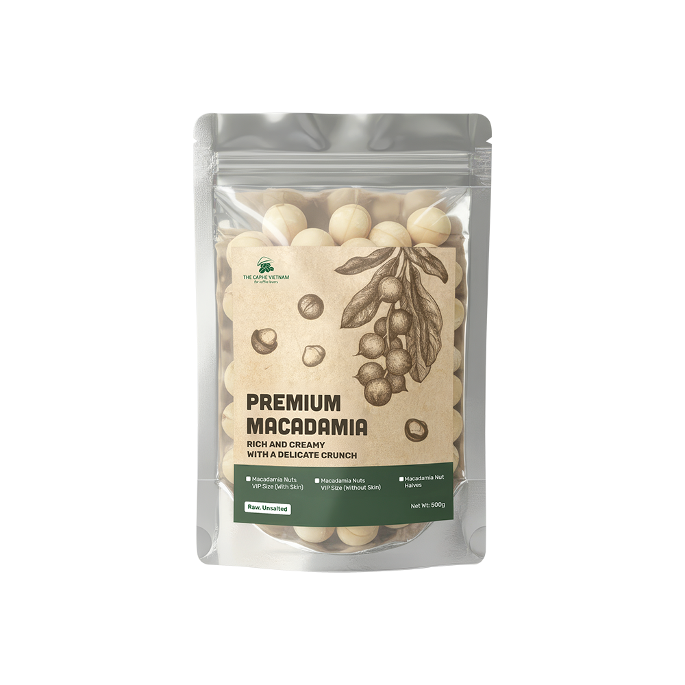 Combo of 2 - Premium Wood Fire Cashew Nuts, Salted 500g | Premium Macadamia Nuts VIP Size 500g