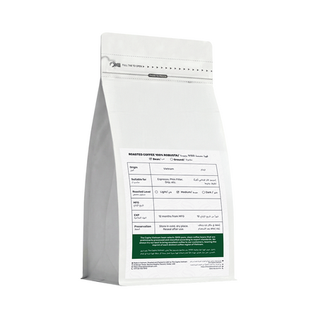 Fine Robusta Roasted Blend Whole Beans Coffee 10 kg