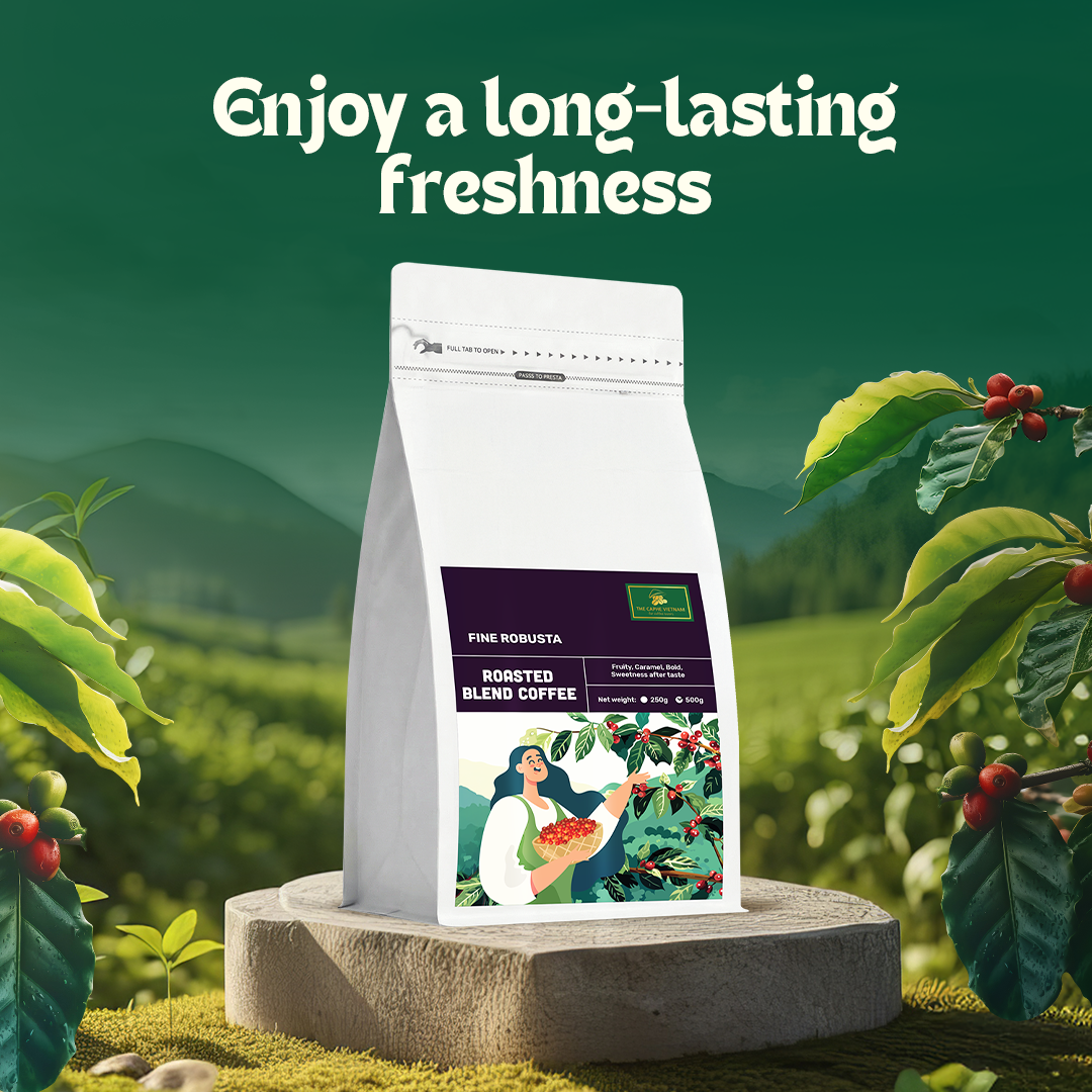 Fine Robusta Blended Coffee Ground