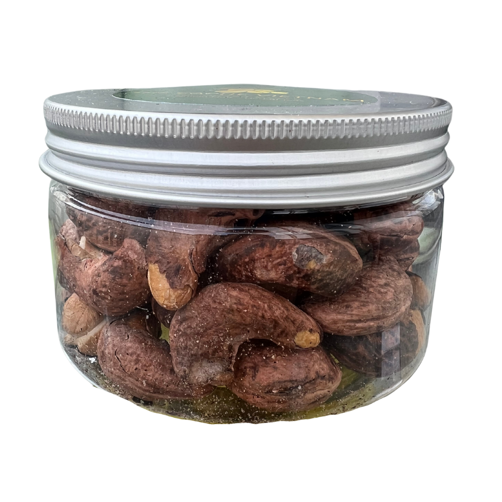 Combo of 3 - Natural Process Whole Bean Coffee 500g | Premium Roasted Cashews 180g | Coffee Phin Filter Rose Gold