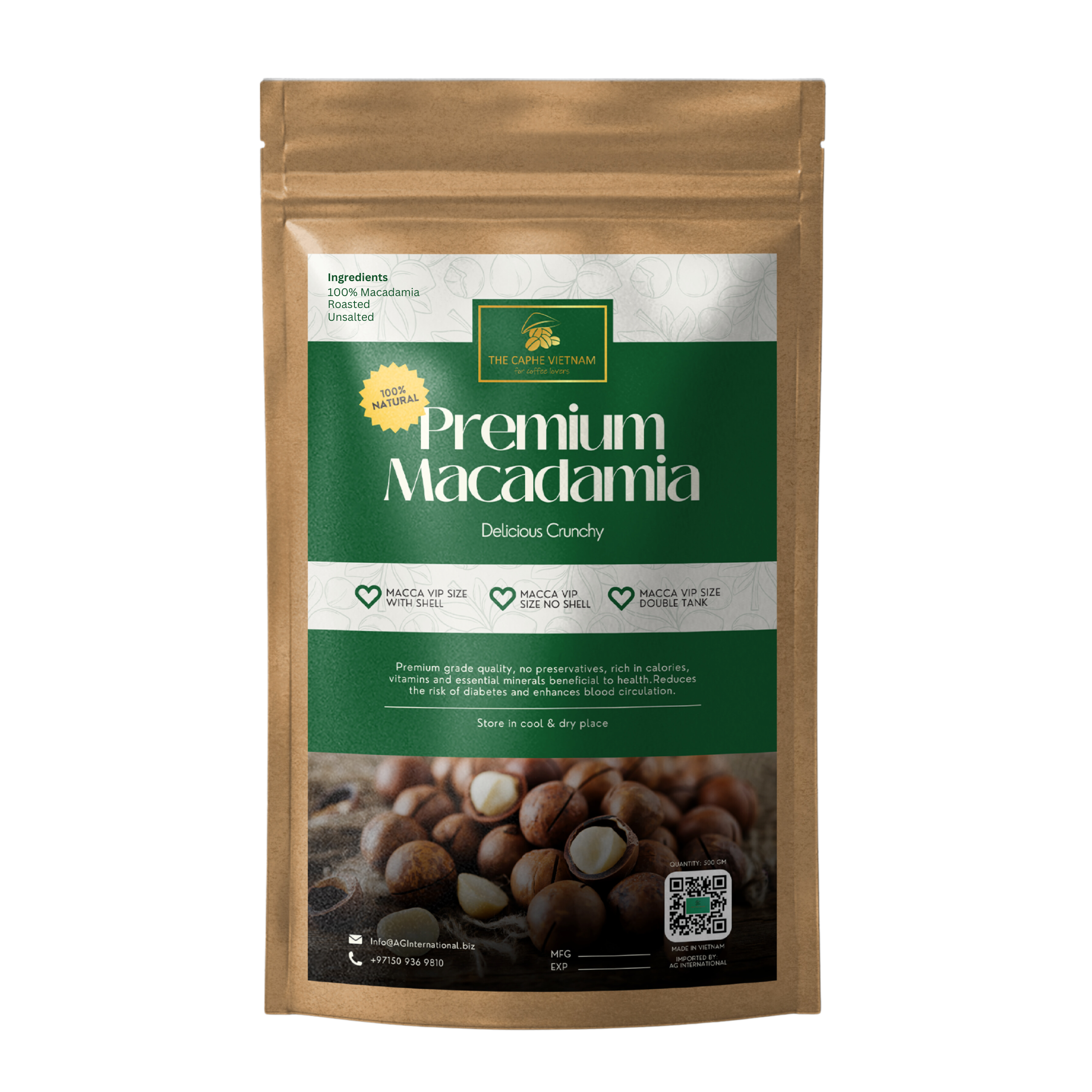 Macadamia VIP size double tank