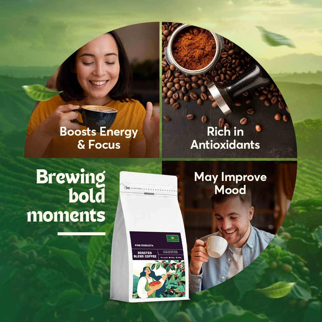 Fine Robusta Blended Coffee Ground
