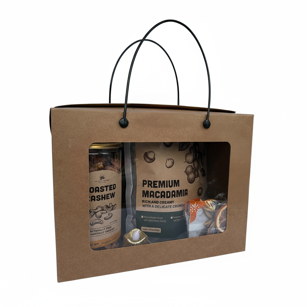 Combo of 2 - Premium Wood Fire Cashew Nuts, Salted 500g | Premium Macadamia Nuts VIP Size 500g