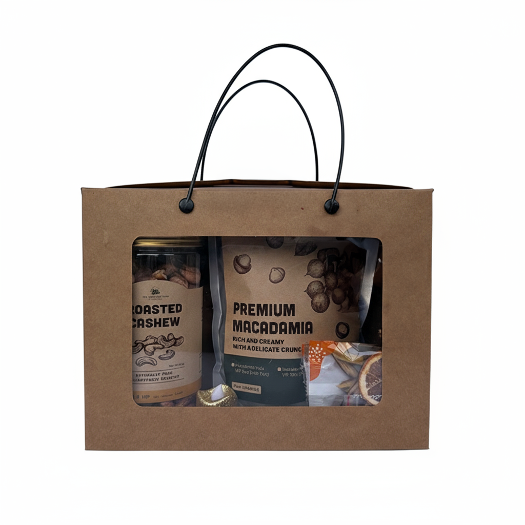 Combo of 2 - Premium Wood Fire Cashew Nuts, Salted 500g | Premium Macadamia Nuts VIP Size 500g